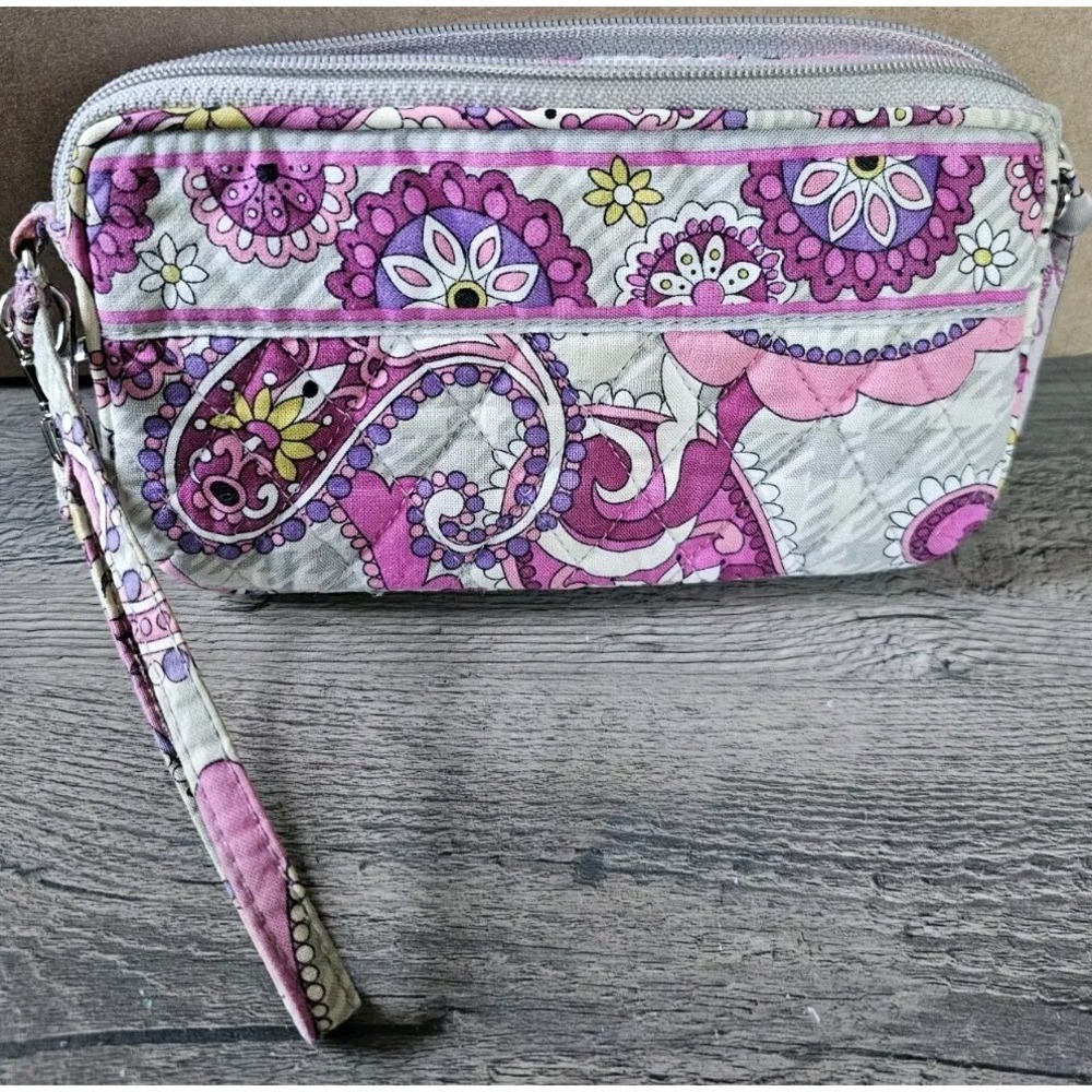 Vera Bradley Pink Floral Wristlet - Picture 4 of 12